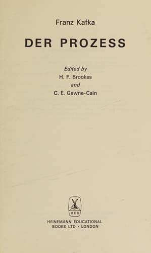 Cover of Der Prozess