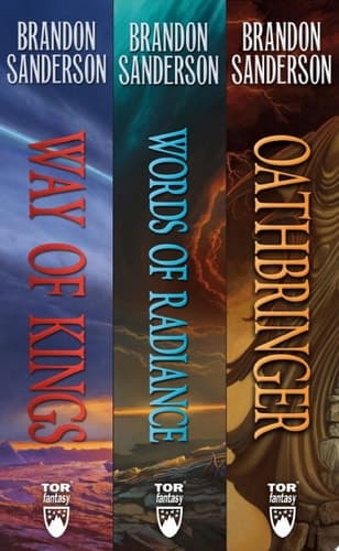 Cover of The Stormlight Archive, Books 1-3 The Way of Kings, Words of Radiance, Oathbringer
