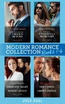Cover of Modern Romance July 2021 Books 1-4
