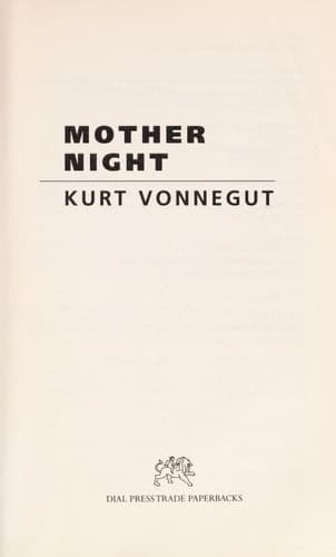 Cover of Mother Night