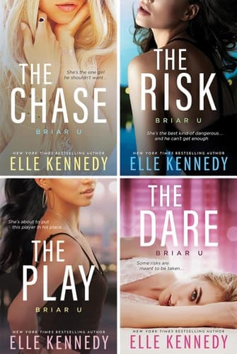 Cover of Briar U 4 Book Series. The Chase, The Risk, The Play, The Dare
