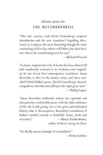 Cover of The Metamorphosis