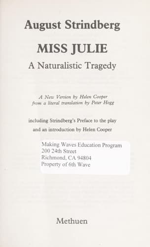Cover of Miss Julie