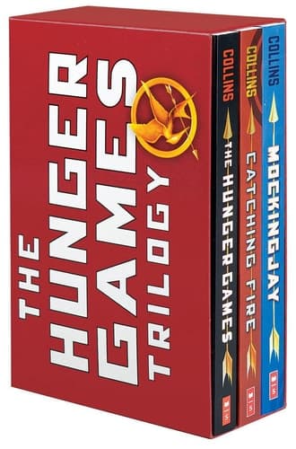Cover of 3 volumes : The Hunger Games ; Catching Fire ; Mockingjay