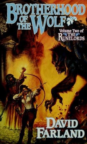 Cover of Brotherhood of the Wolf (The Runelords, Book Two)
