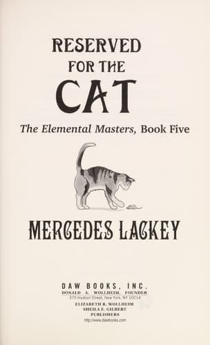 Cover of Reserved for the cat