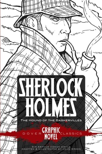 Cover of SHERLOCK HOLMES the Hound of the Baskervilles (Dover Graphic Novel Classics)