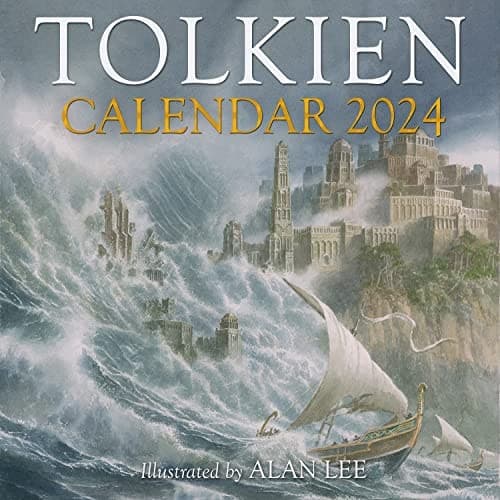Cover of Tolkien Calendar 2024: The Fall Of Númenor